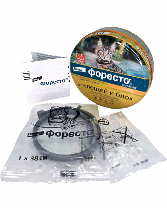 Foresto ошейник для кошек от клещей и блох - 38 см