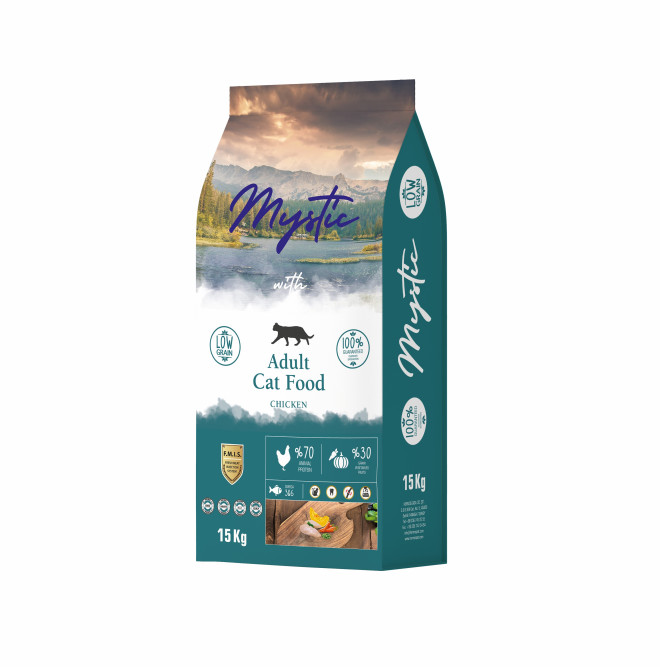 Mystic Adult Cat Food Chicken сухой корм для кошек с курицей - 15 кг