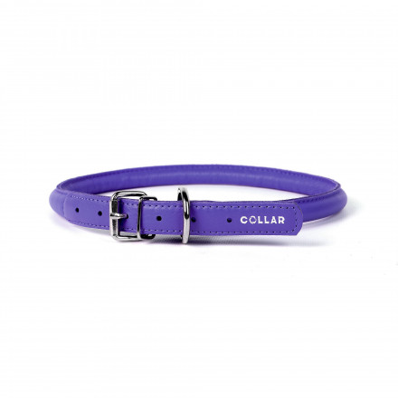 Ошейник Collar Glamour круглый для длинношерстных собак ширина 8 мм, длина 25-33 см фиолетовый