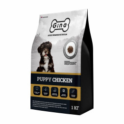 Gina Puppy Chicken сухой корм для щенков с курицей - 1 кг