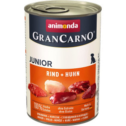 Animonda Gran Carno Original Junior влажный корм для щенков и юниоров с говядиной и курицей - 400 г