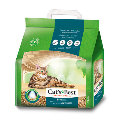 Cats Best Sensitive наполнитель древесный комкующийся для кошачьих туалетов - 8 л (2,9 кг)