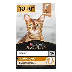 Pro Plan Cat Adult Elegant сухой корм для взрослых кошек для кожи и шерсти с лососем - 10 кг