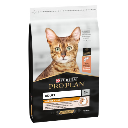 Pro Plan Cat Adult Elegant сухой корм для взрослых кошек для кожи и шерсти с лососем - 10 кг