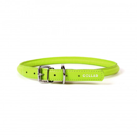 Ошейник Collar Glamour круглый для длинношерстных собак ширина 10 мм, длина 33-41 см зелёный