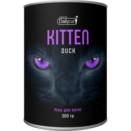 Dailycat Unique line Kitten сухой корм для котят с уткой - 300 г