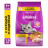 Whiskas Вкусные подушечки с нежным паштетом сухой корм для взрослых кошек Аппетитное ассорти с курицей и индейкой - 1,9 кг