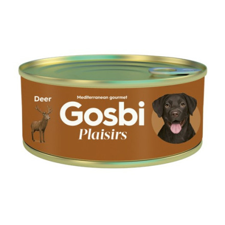 Gosbi Plaisirs влажный корм для взрослых собак с олениной - 185 г