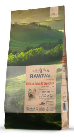 Rawival Gifts of Fields&amp;Branches сухой корм для взрослых собак карликовых и малых пород с ягненком и перепелом - 2,5 кг