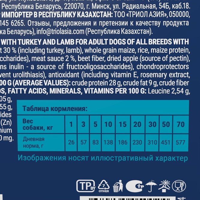 Брит Премиум Dog Sensitive сухой корм для взрослых собак всех пород с чувствительным пищеварением с ягненком и индейкой - 1 кг