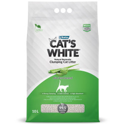 Cat's White Aloe Vera наполнитель комкующийся для кошачьего туалета с ароматом алоэ вера - 10 л