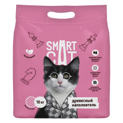 Smart Cat наполнитель древесный пеллеты 6 мм -10 кг