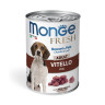 Изображение товара Monge Dog Fresh влажный корм для собак с мясным рулетом из телятины в консервах 400 г (24 шт в уп)