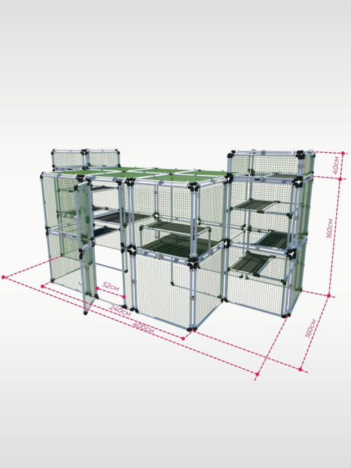 Вольер OctCat для кошек и маленьких собак "Замок"