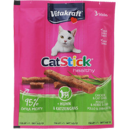 Vitakraft Колбаска для кошек с курицей и травами - 6 г х 3 шт