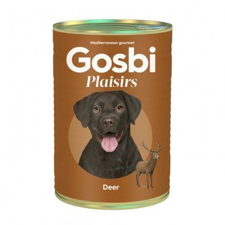 Gosbi Plaisirs влажный корм для взрослых собак с олениной - 400 г