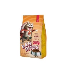 Banditos сухой корм для взрослых кошек, склонных к набору веса, с курицей - 1,5 кг