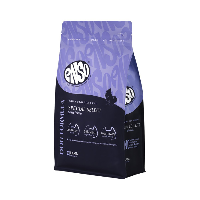 ENSO Dog Formula Special Select сухой корм для взрослых собак мелких и миниатюрных пород со свежим ягненком и добавлением томата - 7 кг